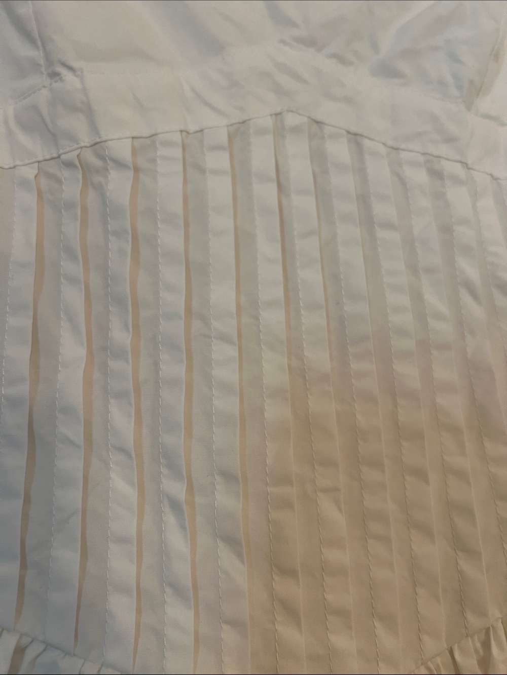 White Off-Shoulder Ruffled Midi Dress - Picture 4 of 5